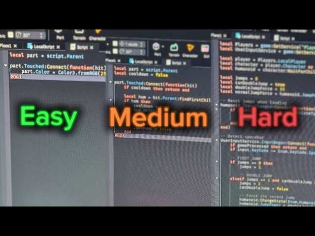 Coding Different Levels of code that I know
