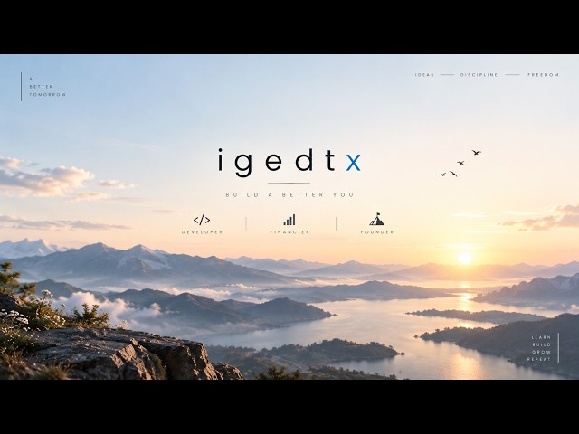 Welcome to igedtx | Developer × Finance