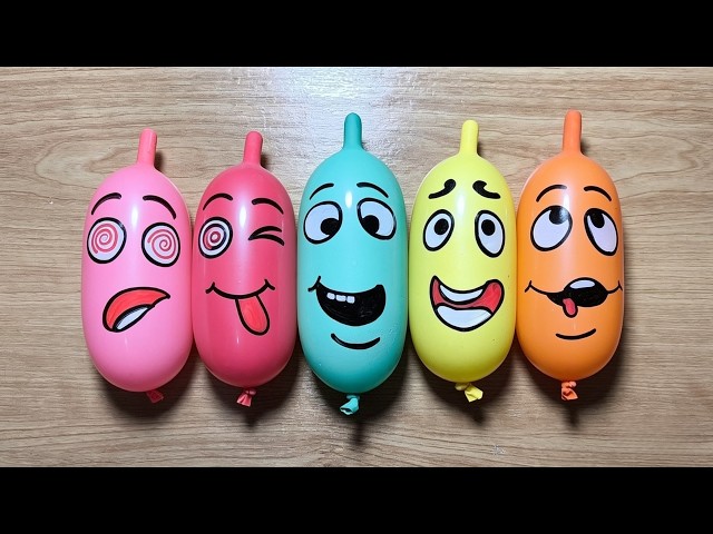 Making Slime with Funny  Balloons - Satisfying Slime videos -ASMR DIY - RELAXING