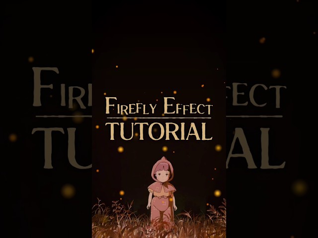 Fireflies Effect | After Effects Tutorial | No plugins #AfterEffects #Animation #ghibli #anime
