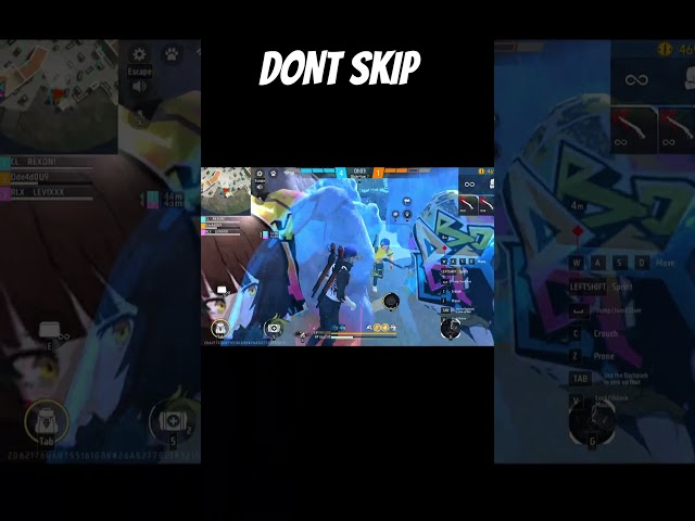 1v2 free fire Pc ! #shorts #ytshorts  #phonk