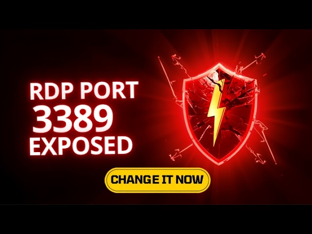 Change the Default RDP Port in Windows Server — Stop Brute Force Attacks (2026)