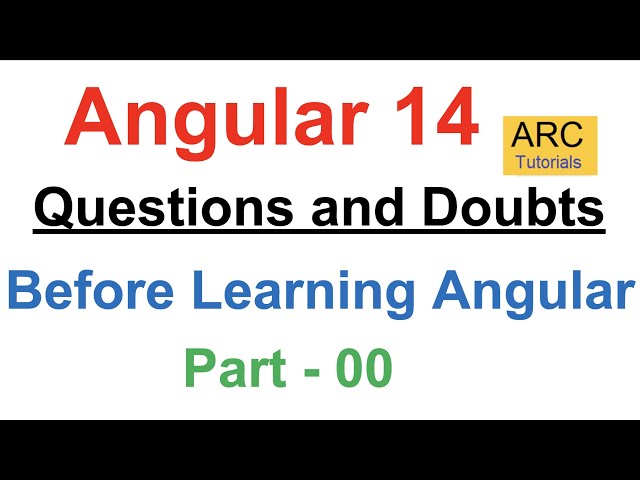 Angular 14 Tutorial For Beginners #0 - Basic Info | Angular 14 Full Course | Angular 14 Tutorial