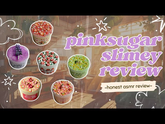 pinksugarslimey slime shop haul 100% honest review! ~slime asmr~
