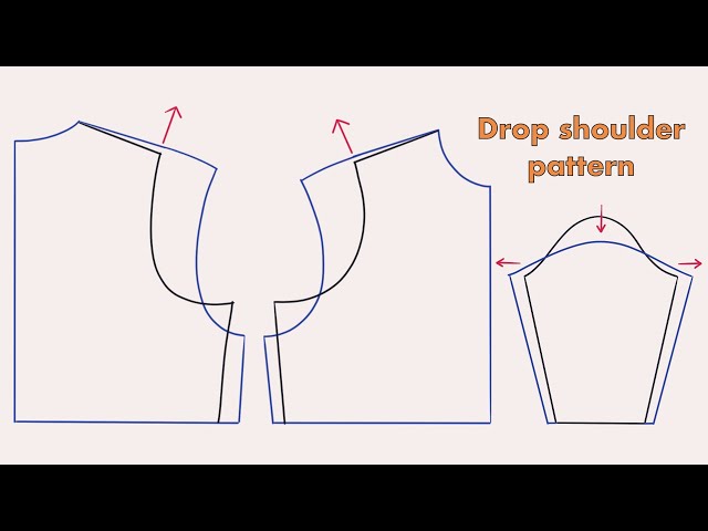 How to draft a drop shoulder pattern from bodice Block | Sleeve pattern | Bodice Pattern 