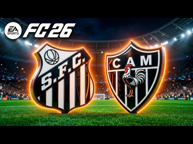 🔴 SANTOS X ATLETICO MG COPA SUL AMERICANA 2026 SIMULAÇÃO FUTEBOL EA FC 26