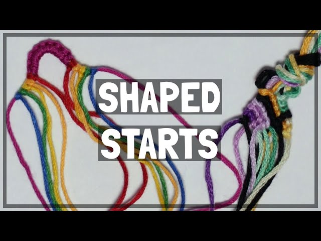 How to Make a Shaped Start with ANY NORMAL PATTERN (Loops & Ties) [CC]