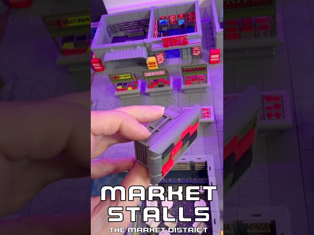 Market Stalls - Tabletop Terrain | 3D Printed | Signs