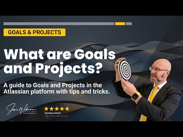 What are Goals and Projects in the Atlassian Platform?