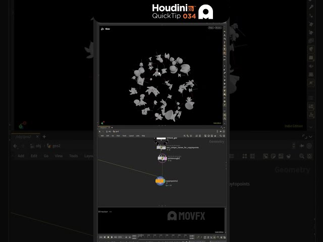 Visualize Points Orientation in Houdini #houdini  #quicktips  #sidefx