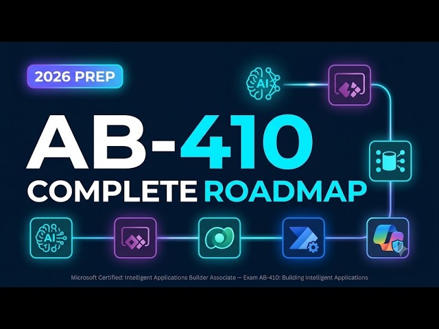 AB-410 Certification Complete Roadmap 2026|Intelligent Applications Builder | Syllabus, Resources
