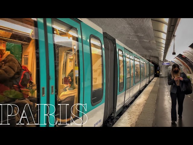 🇫🇷[PARIS 4K HDR] WALK IN PARIS "PARIS MÉTRO RIDE" (EDITED VERSION) 19/MAR/2022
