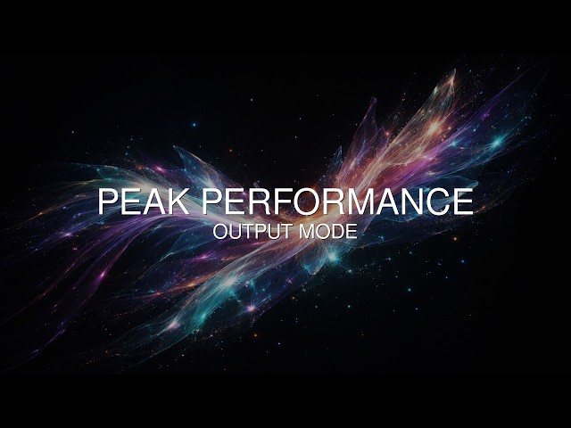 40Hz Gamma Waves for Peak Performance Output Mode