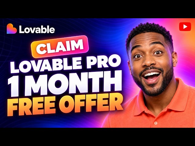 How to Get Lovable Pro for FREE (1-Month Exclusive Access!)