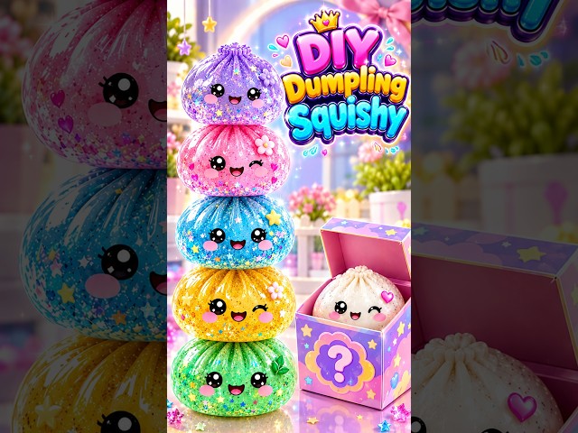 How to Make a Squishy | DIY Dumpling Squishy #squishy #diy