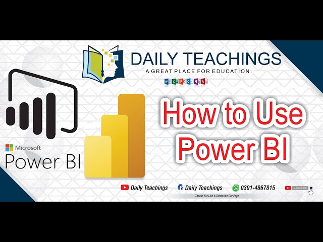 How to use Microsoft Power BI | Power BI Tutorial