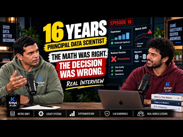 16-Year Data Scientist Interview: The Math Was Right. The Decision Was Wrong.