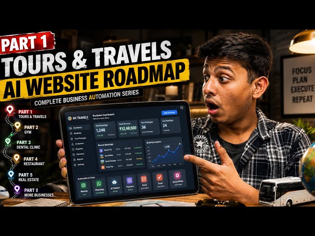 AI Website Roadmap for Tours & Travels 🤯Business (2026) | Part 1 | Dhruv Growth AI