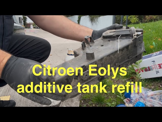 Citroen C4 Picasso Eolys tank additive refill process P1446 