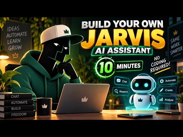 Build Your Own Jarvis AI Assistant in 10 Minutes! 🤖 (No Coding Required) | Python Project by Rhykoji