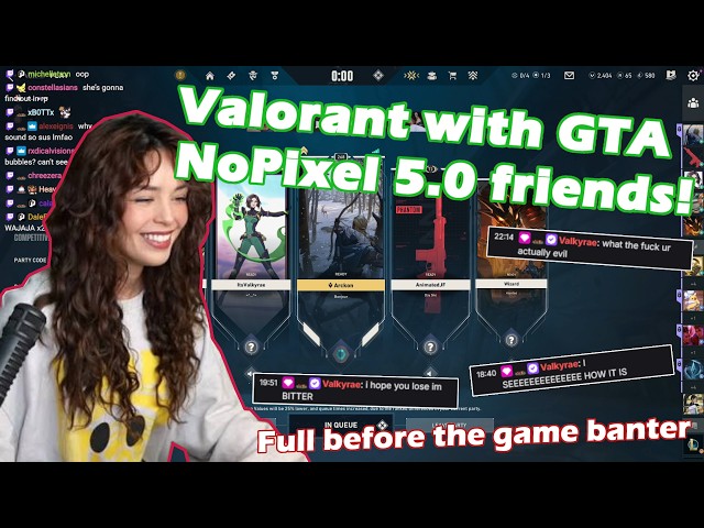 Arckon in trouble?! | Banter before Rae plays Valorant with Gta V RP NoPixel 5.0 friends