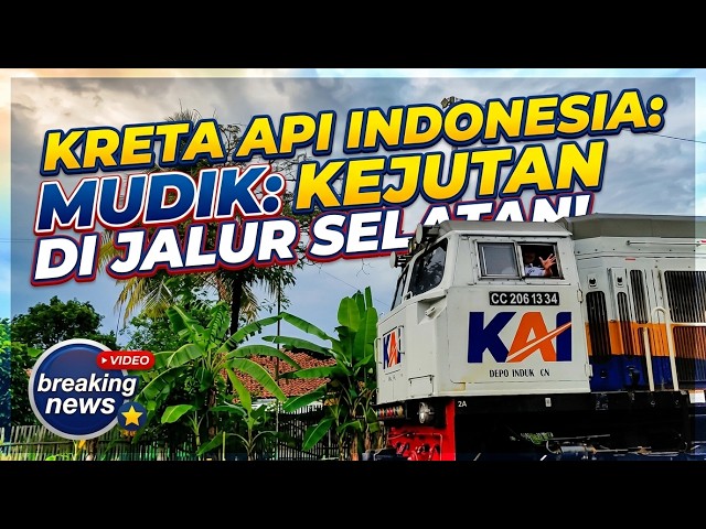 Kereta Api Kayu Indonesia CC201 CC206 dan BB300 Bersilang di Perlintasan