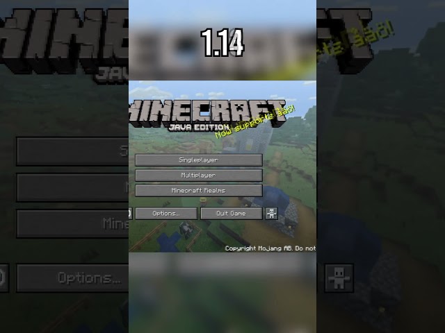 Minecraft Title Screen Evolution 😢(2009-2023) #minecraft #minecraftshorts