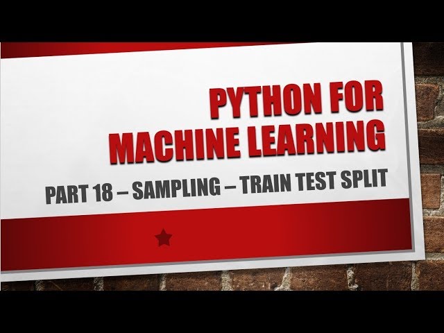 Machine Learning | Hold Out Cross Validation | Sampling | Train Test Split | AI | train_test_split