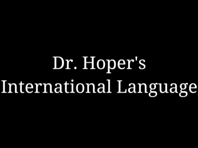 Dr. Hoper's International Language (instrumental)