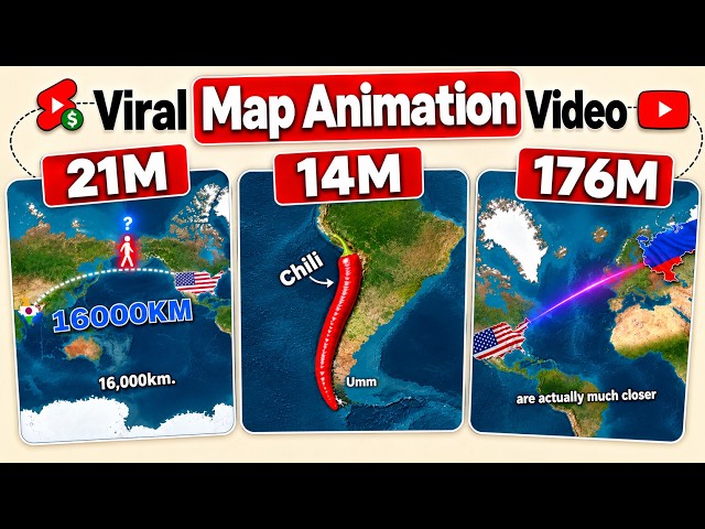 How To Make Viral Map Animation Videos (Free, Full Guide)