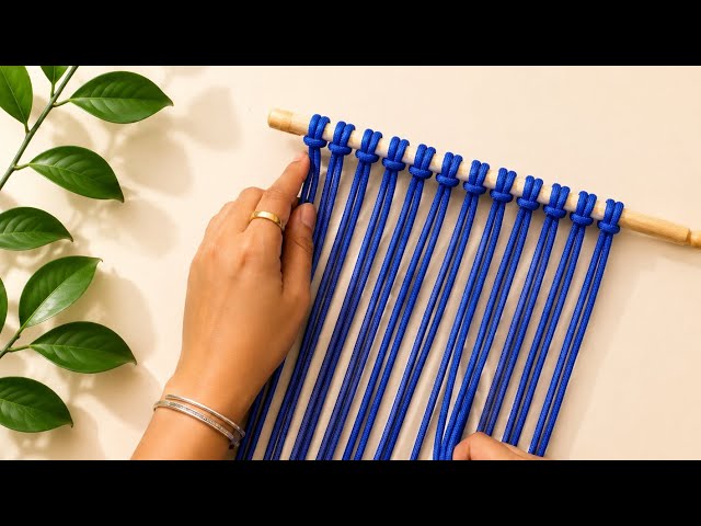 Macrame - Macrame Pattern Tutorial - Macrame Wall Hanging Simple Design! 