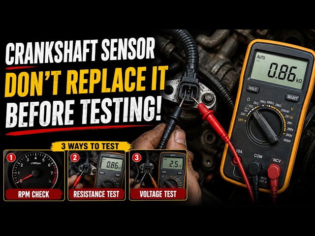 Crankshaft Sensor Bad ? 3 Easy Ways to Test It