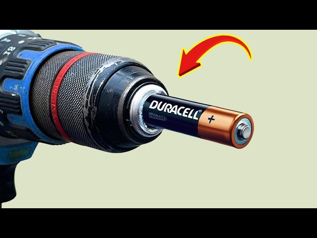 Just insert an old battery into Drill and Every house needs this and no one does it! creation daily