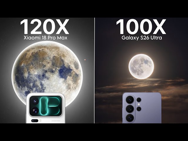Xiaomi 18 Pro Max VS Samsung Galaxy S26 Ultra Live Zoom Test Comparison