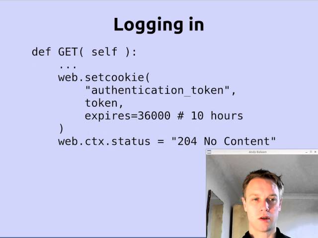 Token-based security in a REST API