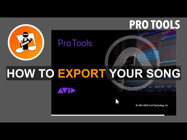 How to export your song from Pro Tools