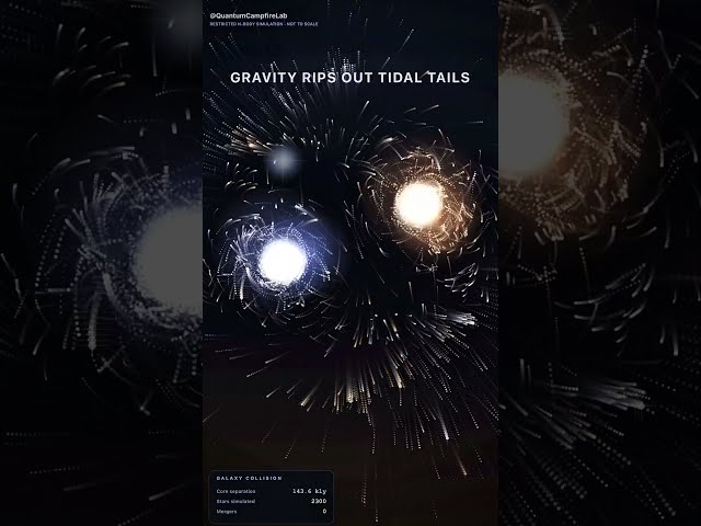 Two Galaxies Collide (Oddly Satisfying)