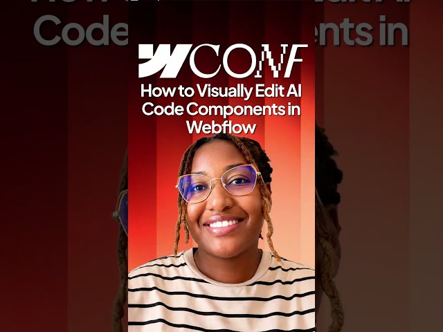 How to Visually Edit AI Code Components in Webflow
