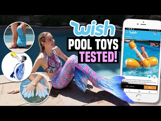 TRYING POOL FLOATIES & TOYS FROM WISH!!