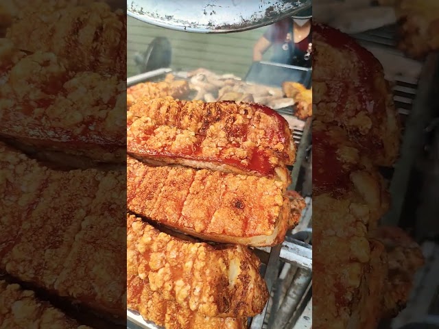 street food grilled pork belly