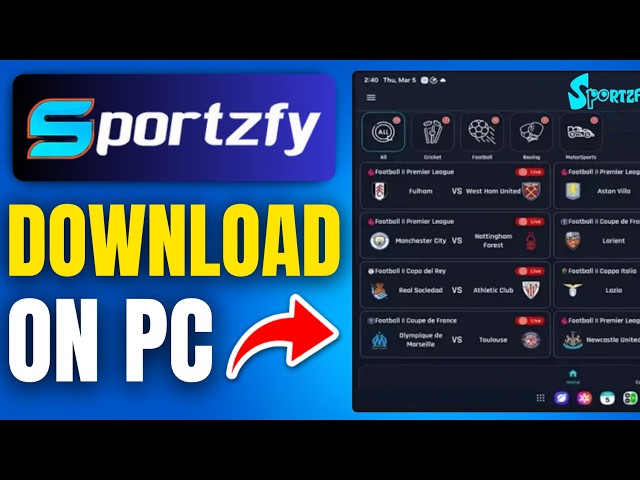 How to Download & Install Sportzfy on PC/Laptop – Easy Method (2026)