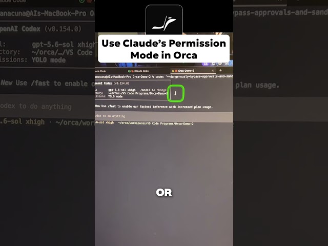 Use Claude's Permission Mode in Orca