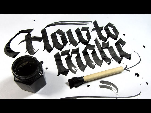 How to Make a Blackletter Calligraphy Pen (DIY)
