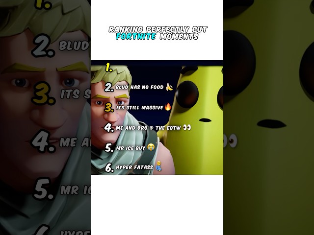 Ranking Fortnite Moments π