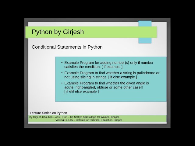 Conditional Statements in Python