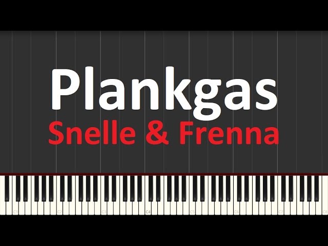 Plankgas Snelle & Frenna MAKKELIJK Piano tutorial (Synthesia)