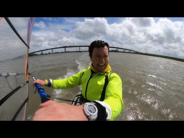 Windsurfing London's backwaters