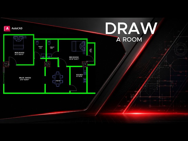 Draw Your First Floor Plan in AutoCAD (Beginner Step by Step)