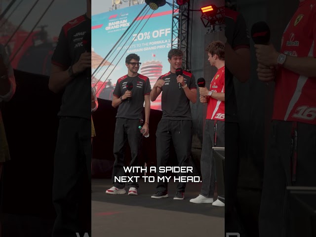 So, what you're saying is... you almost became Spider-Man 🕷️#HaasF1 #F1