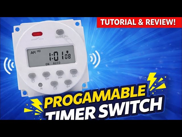Sinotimer CN101S Weekly Timer Switch: Test, Setup & Connection (220V)
